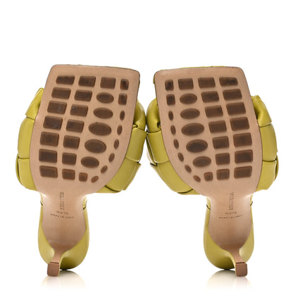 Bottega Veneta Nappa Maxi Intrecciato Lido 90mm Mule Sandals 38 Acid 5 of 9