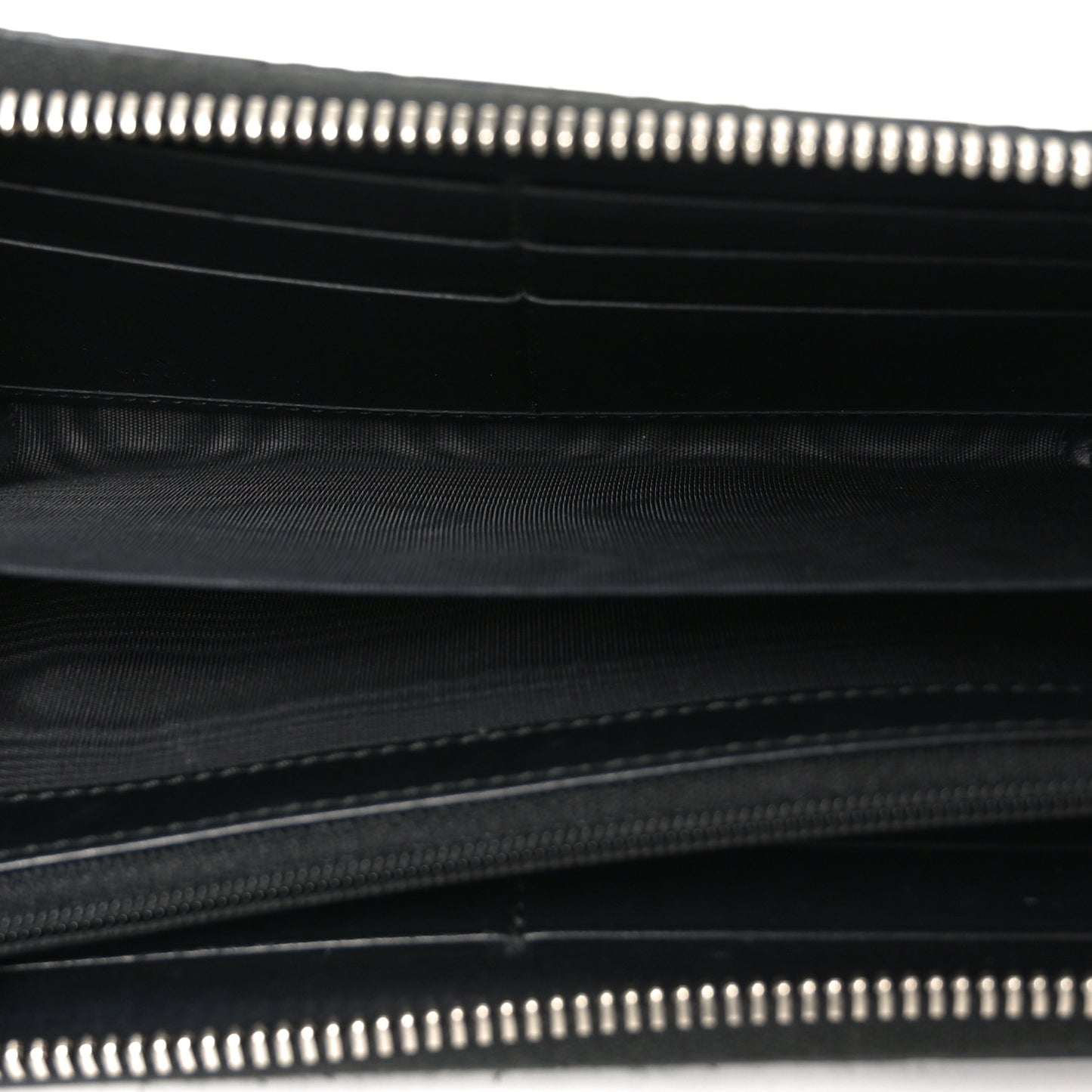 Guccissima Web Zip Around Wallet Black