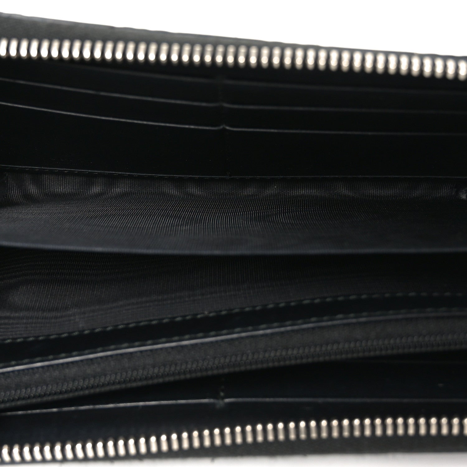 Gucci Guccissima Web Zip Around Wallet Black 5 of 8
