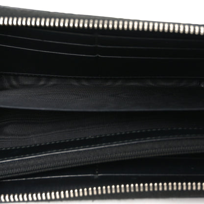 Gucci Guccissima Web Zip Around Wallet Black 5 of 8