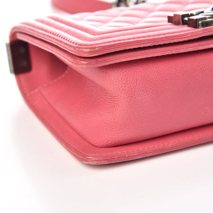 Chanel Calfskin Quilted Small Boy Flap Pink 13 of 17