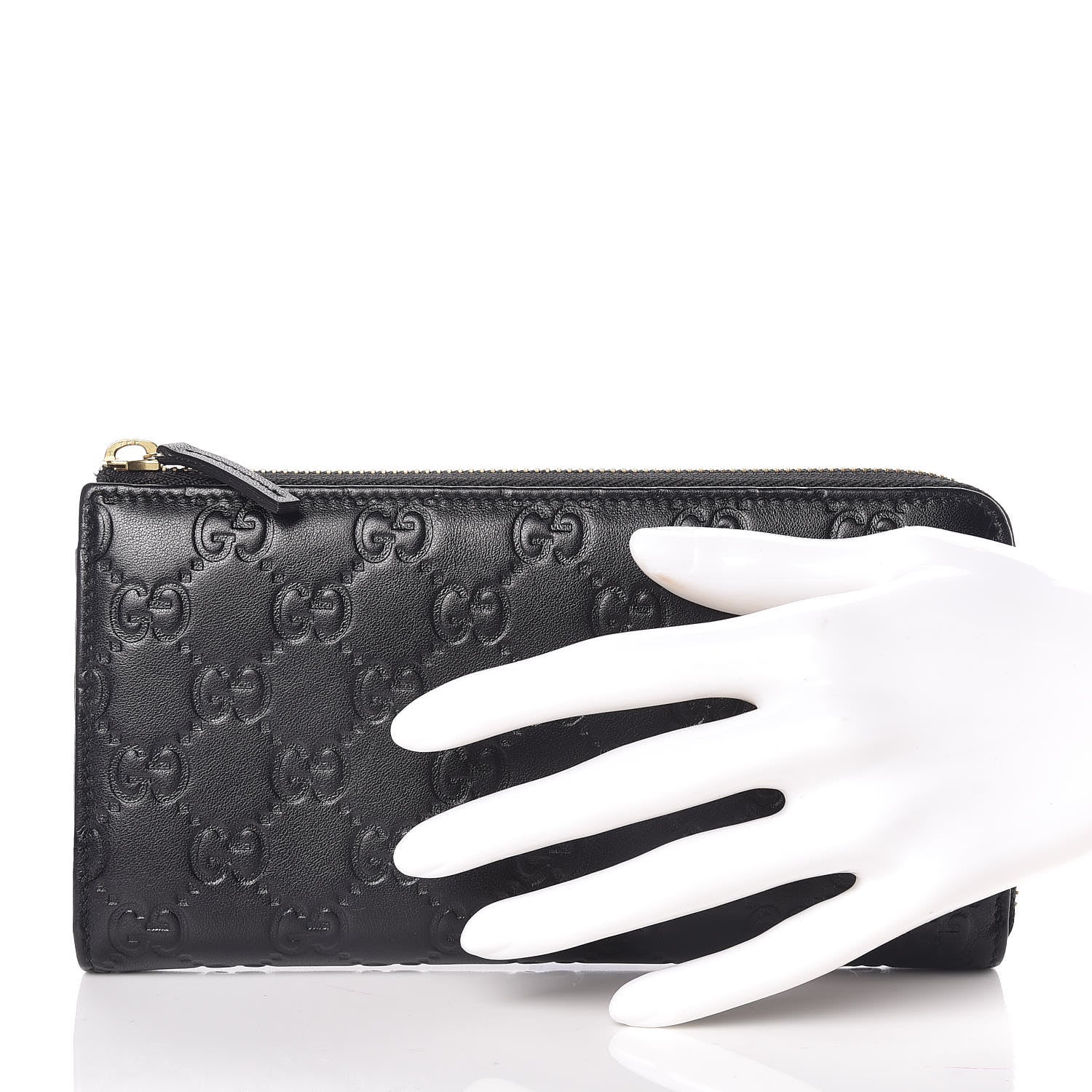 Gucci Guccissima Donna Long Wallet Black 2 of 10