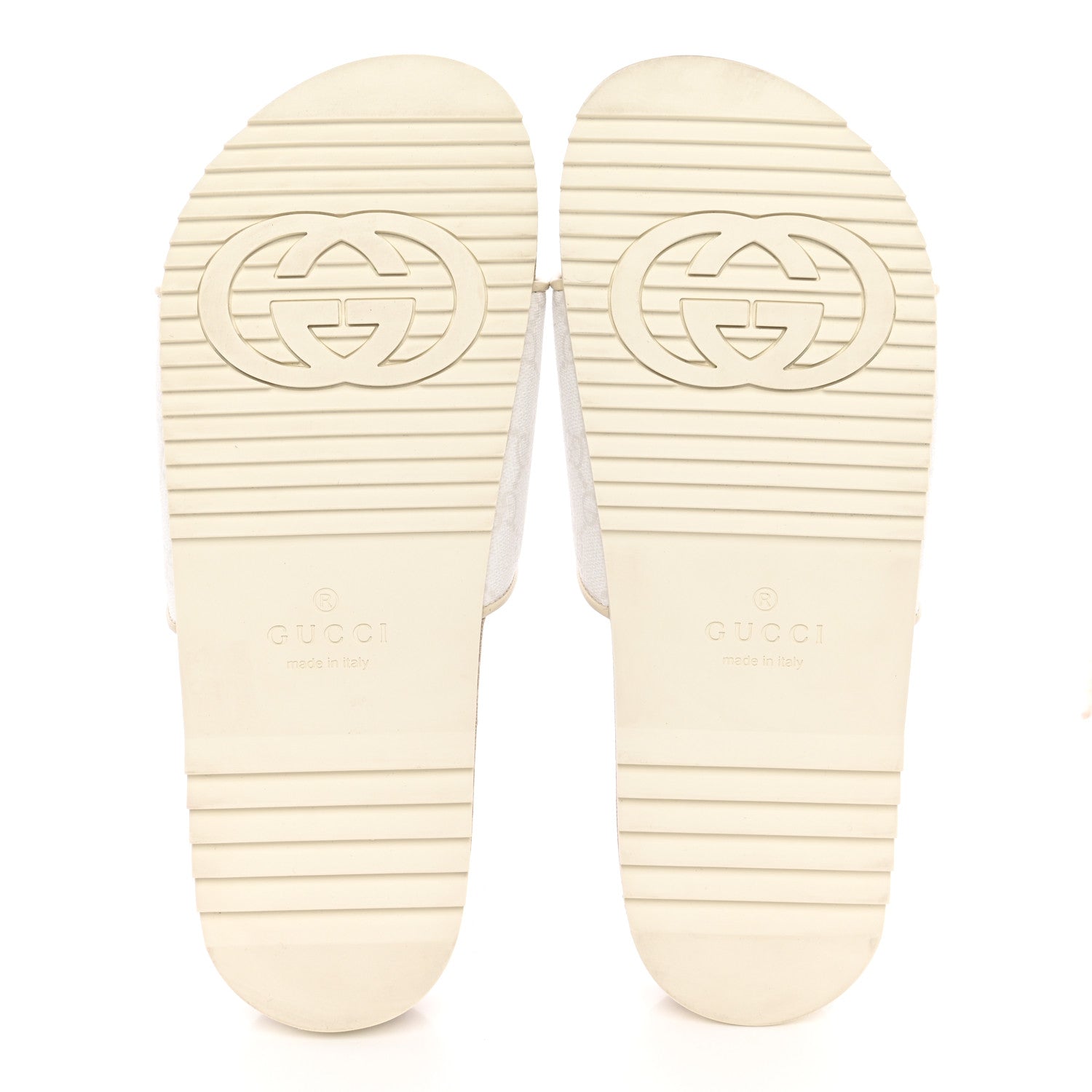 Gucci GG Supreme Monogram Demetra Mens Slide Sandals 10 White Mystic White 5 of 13