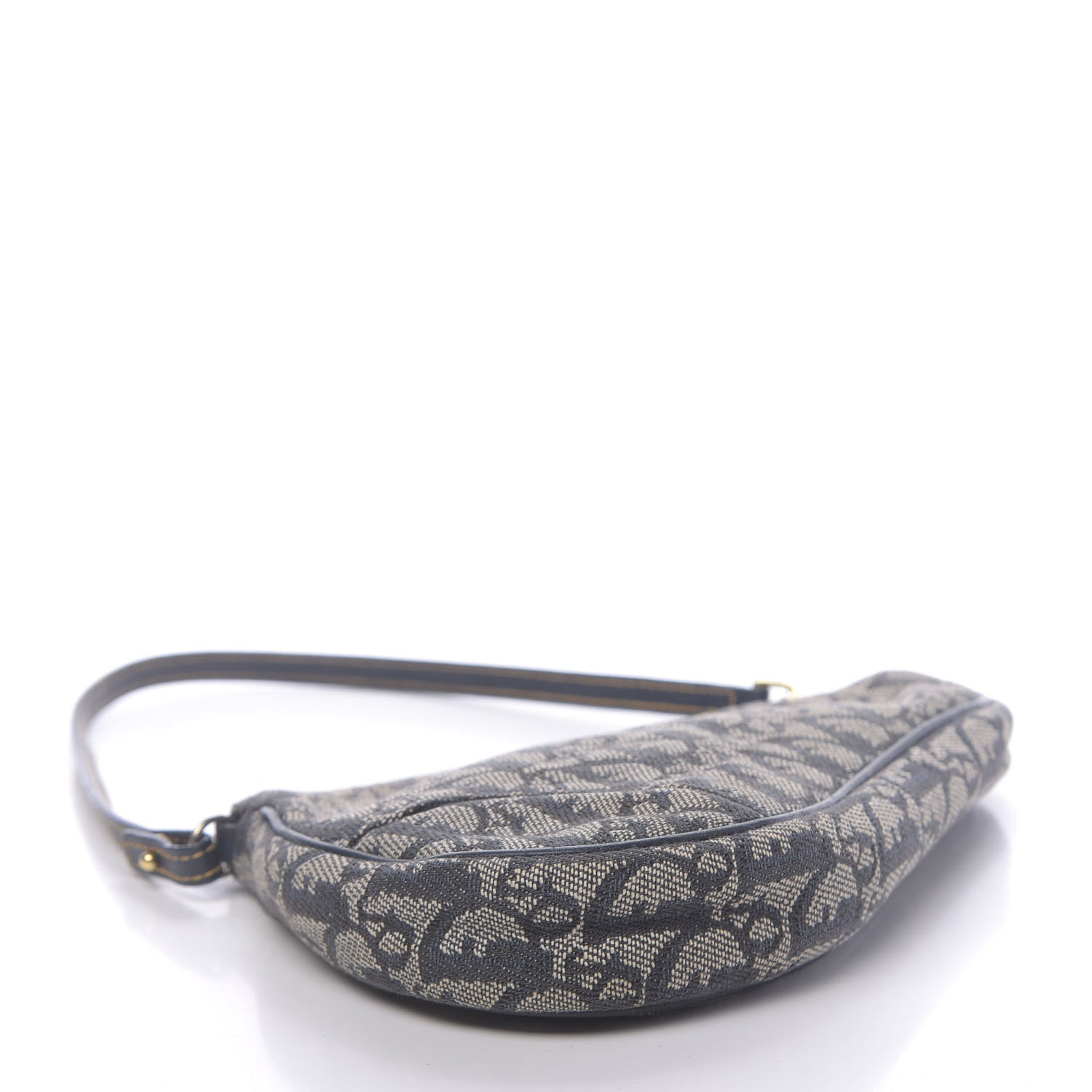 Christian Dior Monogram Mini Saddle Pochette Black 4 of 10