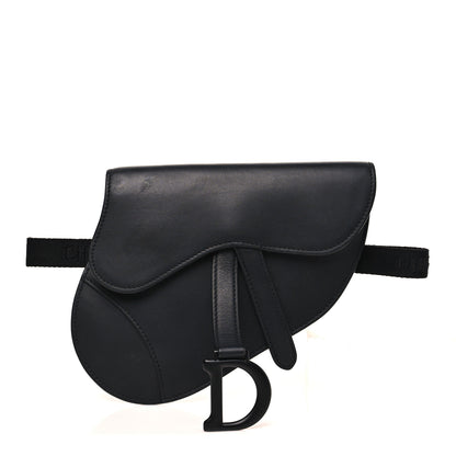Christian Dior Ultra Matte Calfskin Saddle Belt Bag Black 1 of 10