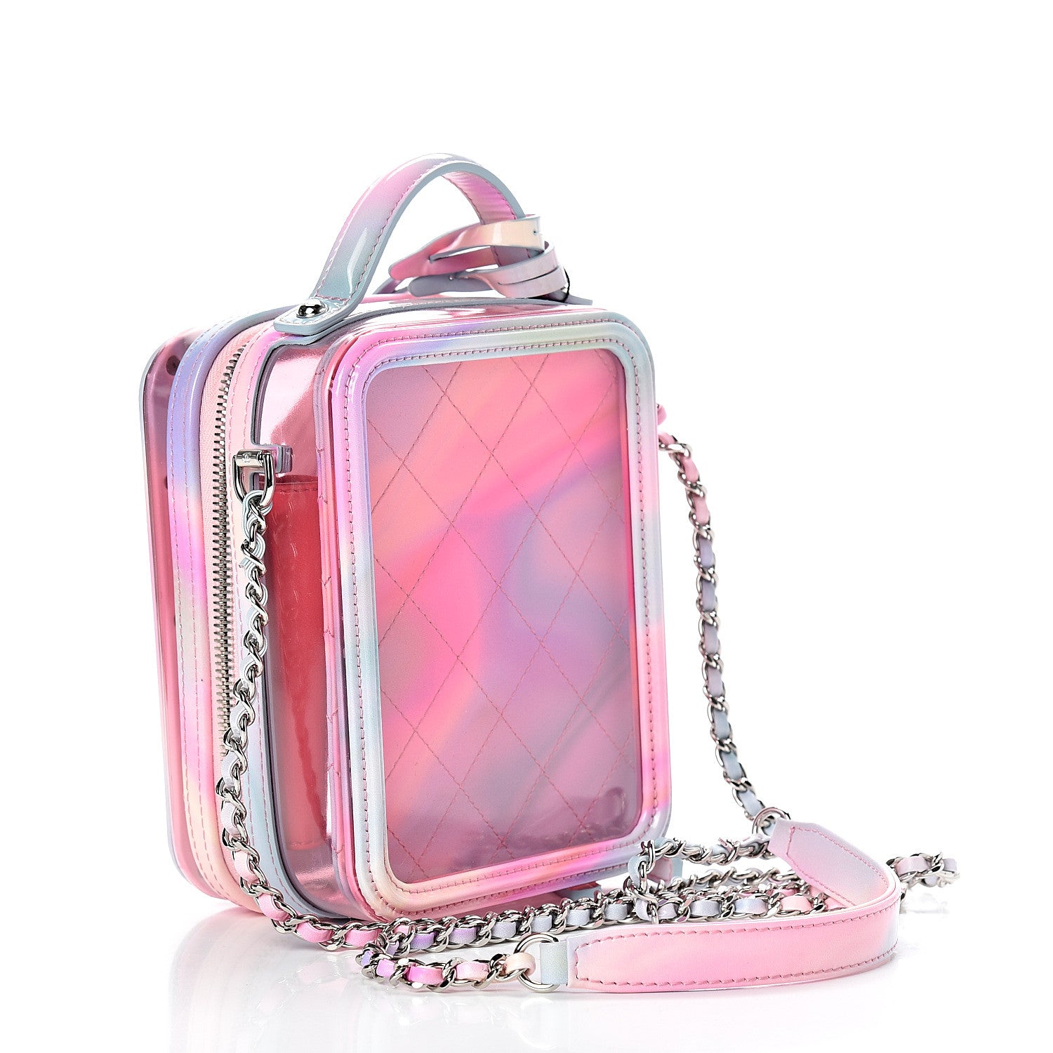 Chanel Plexiglass Vertical Vanity Bag Pink 2 of 9