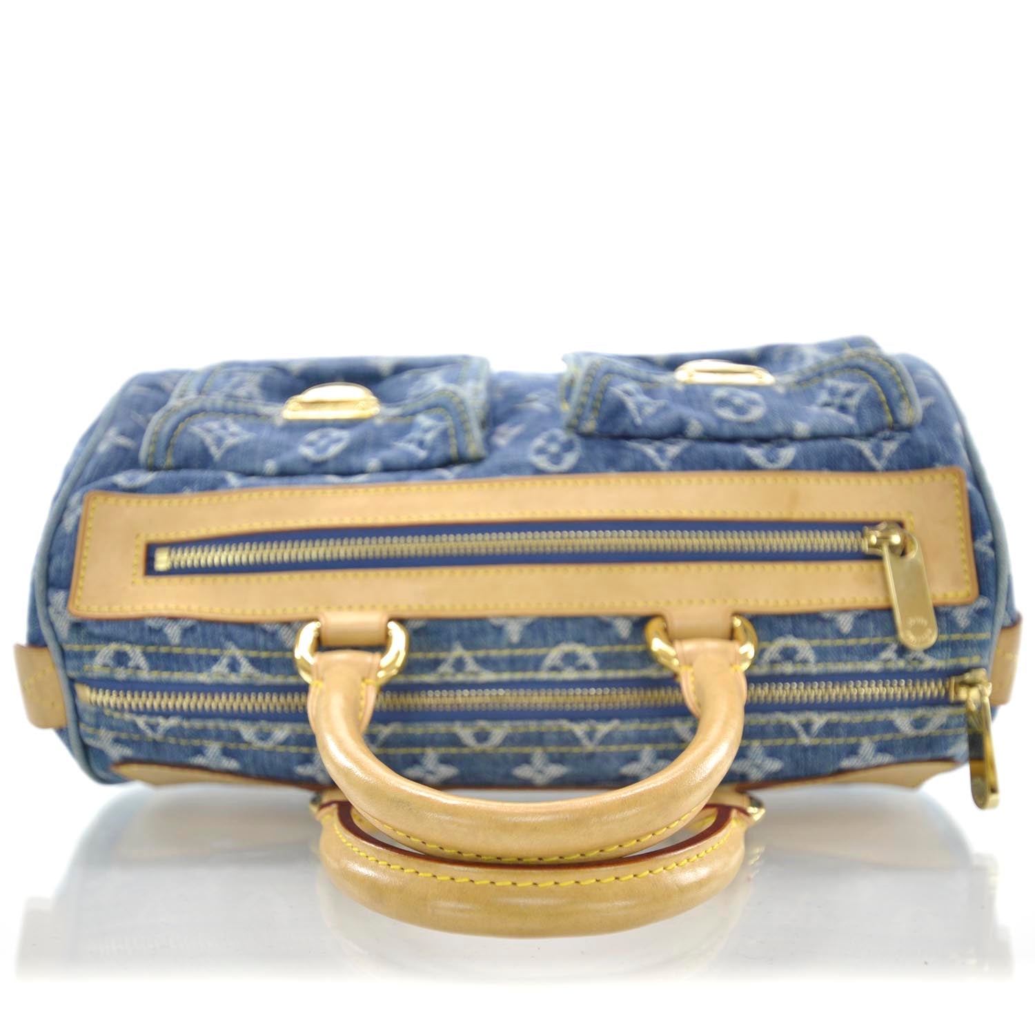Louis Vuitton Monogram Denim Neo Speedy Blue 5 of 9