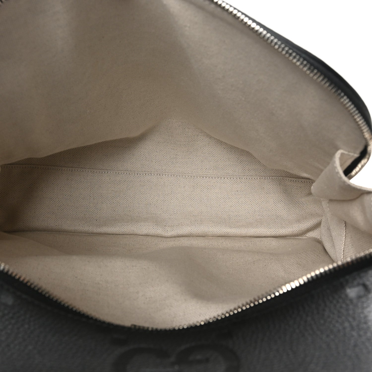 Gucci Calfskin Jumbo GG Embossed Large Backpack Black 5 of 11