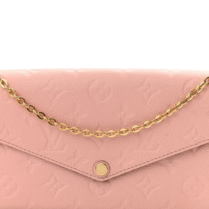 Louis Vuitton Empreinte Pochette Felicie Chain Wallet Rose Poudre 8 of 18