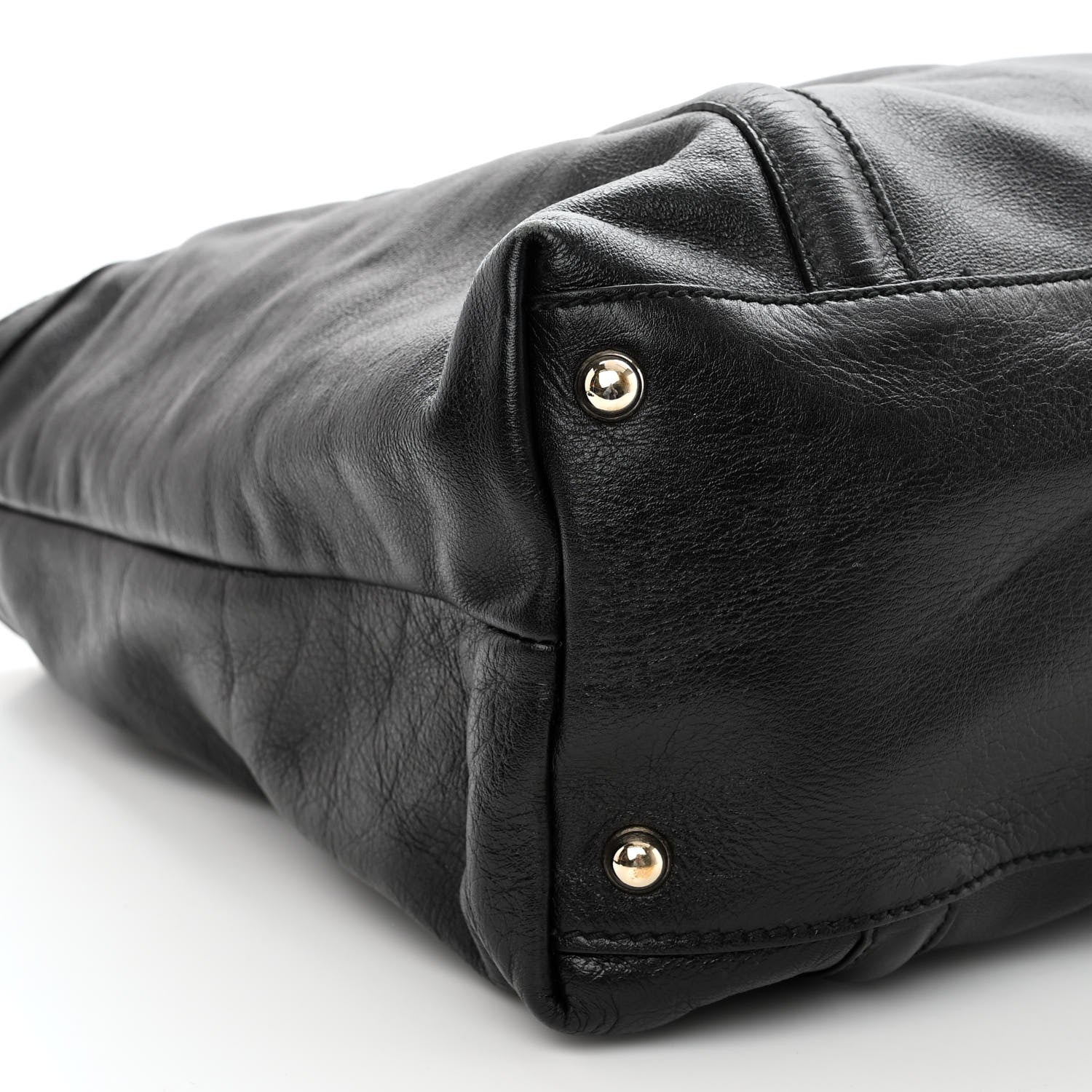 Gucci Calfskin Medium Britt Tote Black 9 of 11