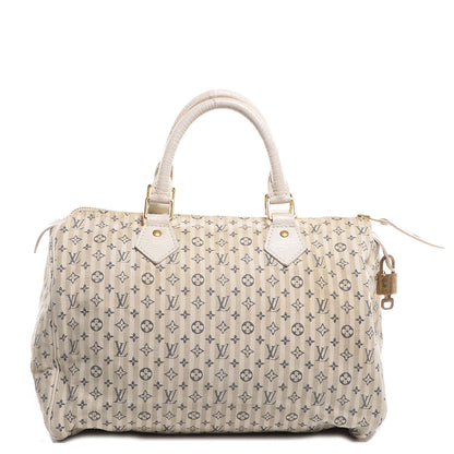 Louis Vuitton Mini Lin Croisette Speedy 30 Blue 1 of 7