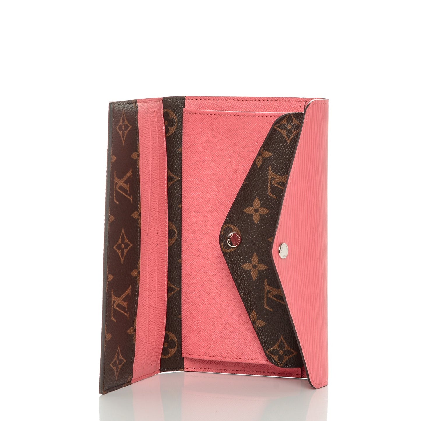 Monogram Epi Marie-Lou Long Wallet Corail