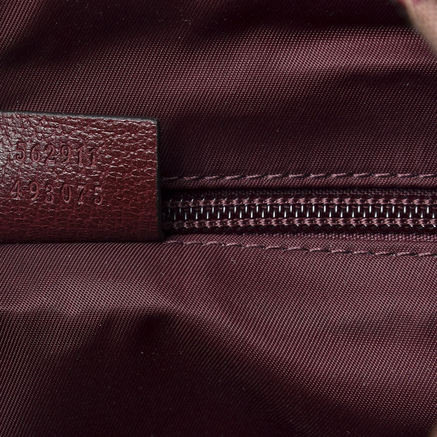GG Monogram Script Logo Large Double Pocket Backpack Sahara Rubino Bordeaux