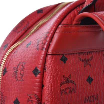 MCM Visetos Small Stark Backpack Ruby Red 8 of 8