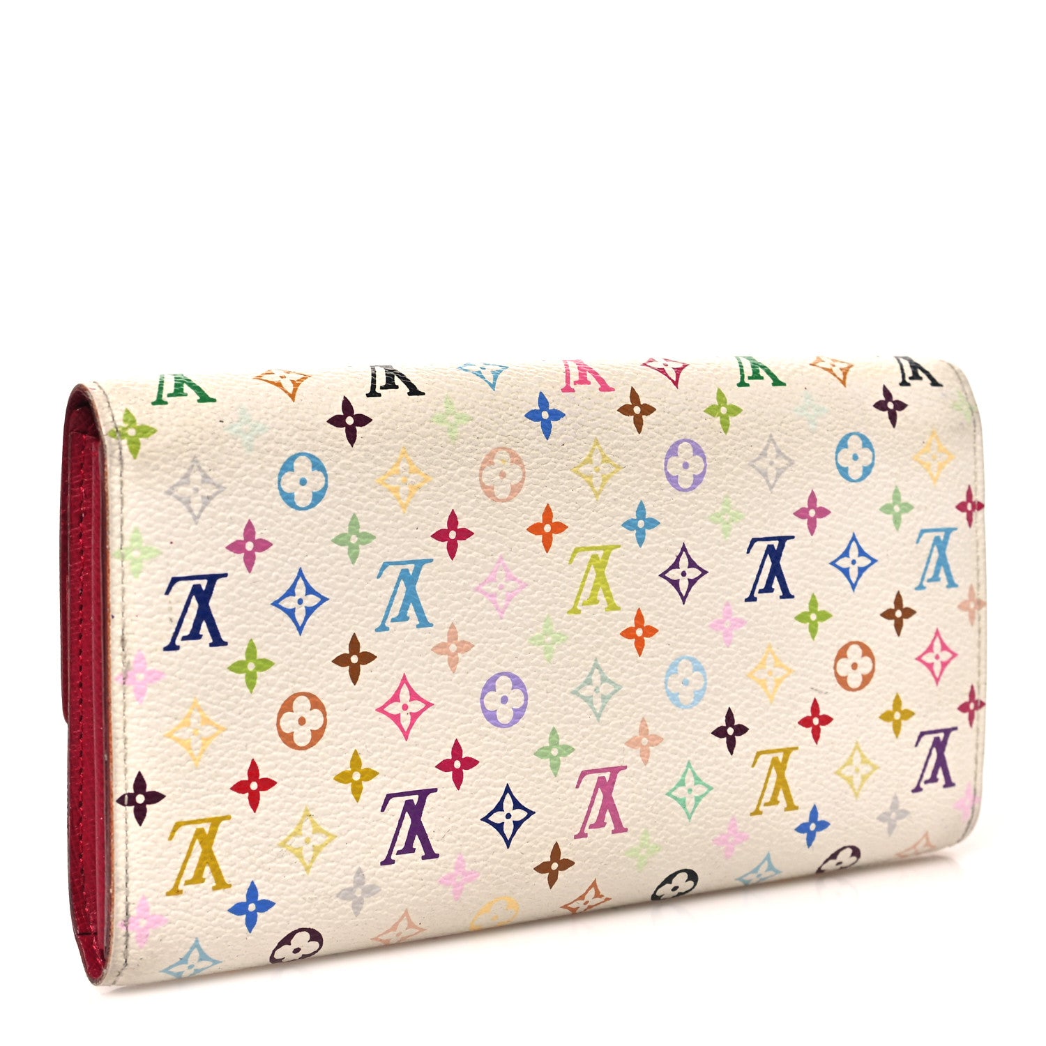 Louis Vuitton Monogram Multicolor Sarah Wallet White Eglantine 3 of 8