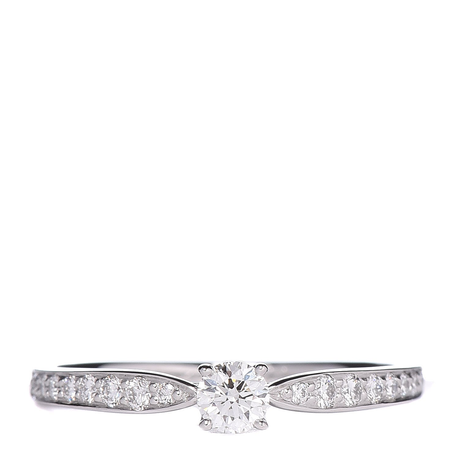Tiffany Platinum Diamond .19ct Round Brilliant Harmony Engagement Ring 56 7.5 1 of 7