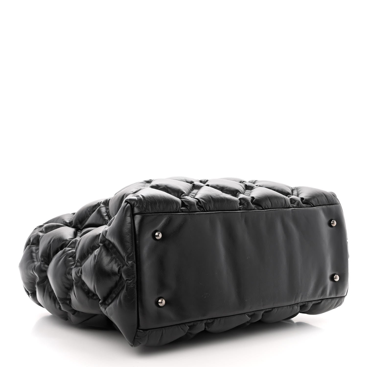 Chanel Calfskin Quilted Large Chesterfield Tote Black 4 of 10