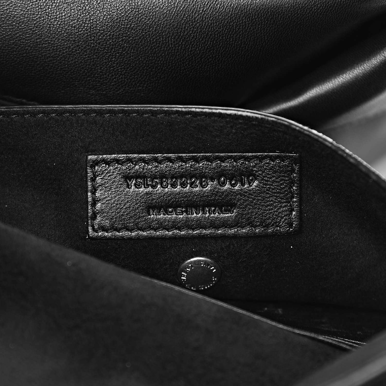 Saint Laurent Lambskin Small Teddy Bucket Bag Black 8 of 12