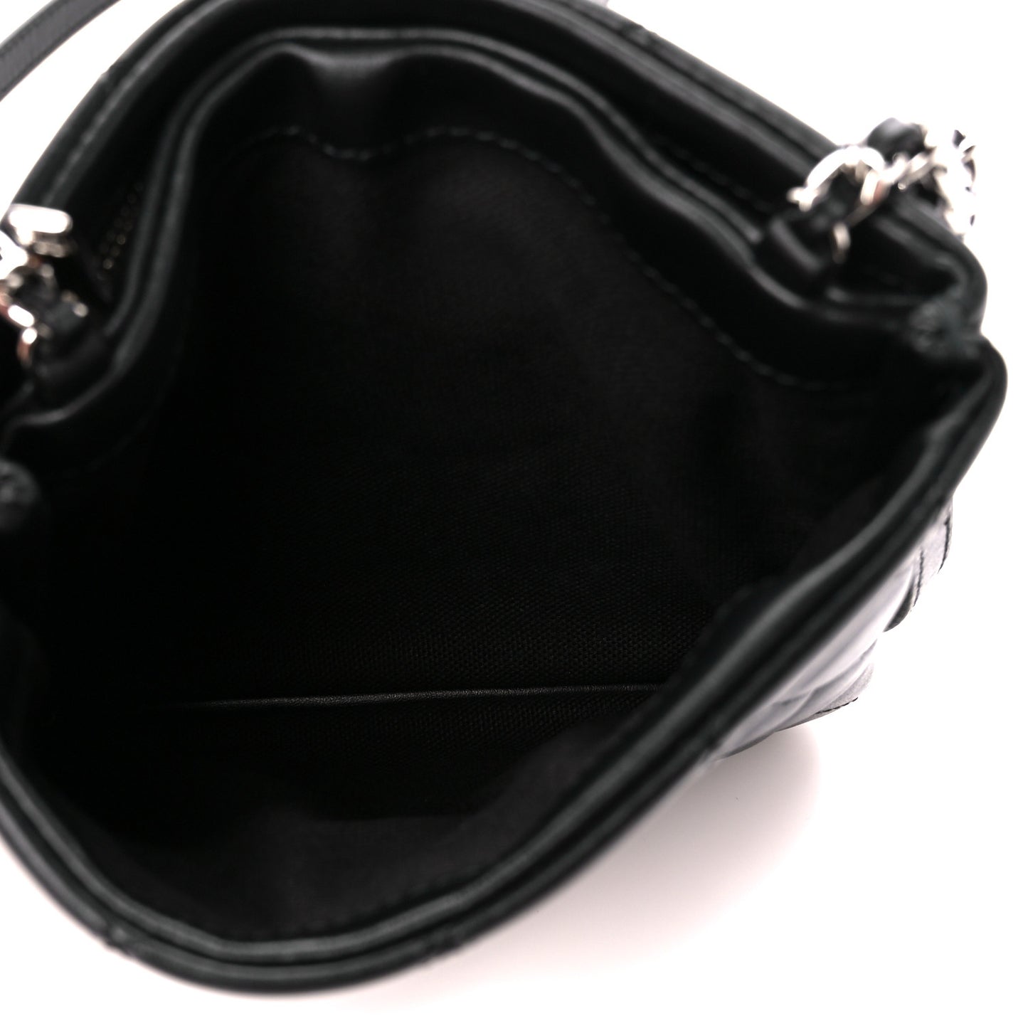 Lambskin Quilted Crossbody Bag Black