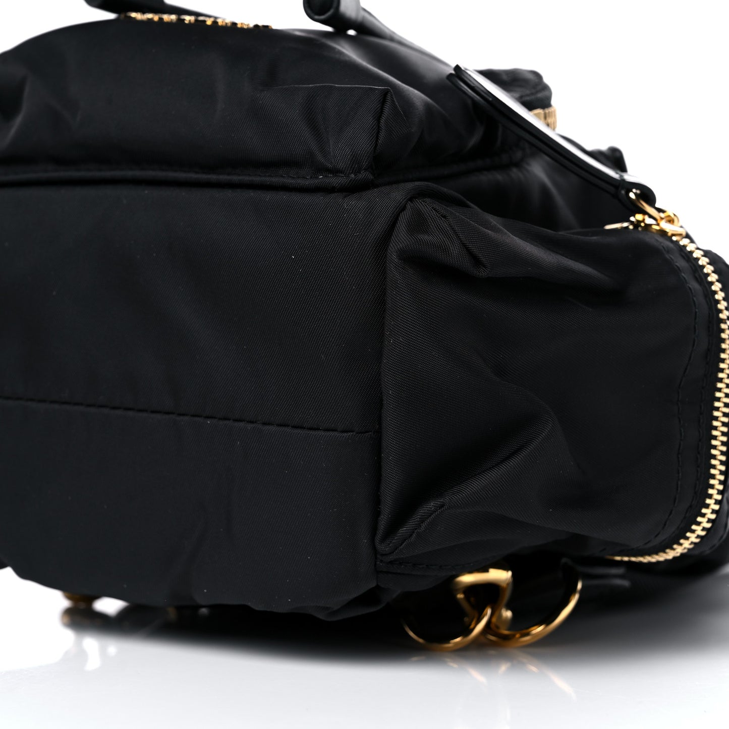 Nylon Small Crossbody Rucksack Backpack Black