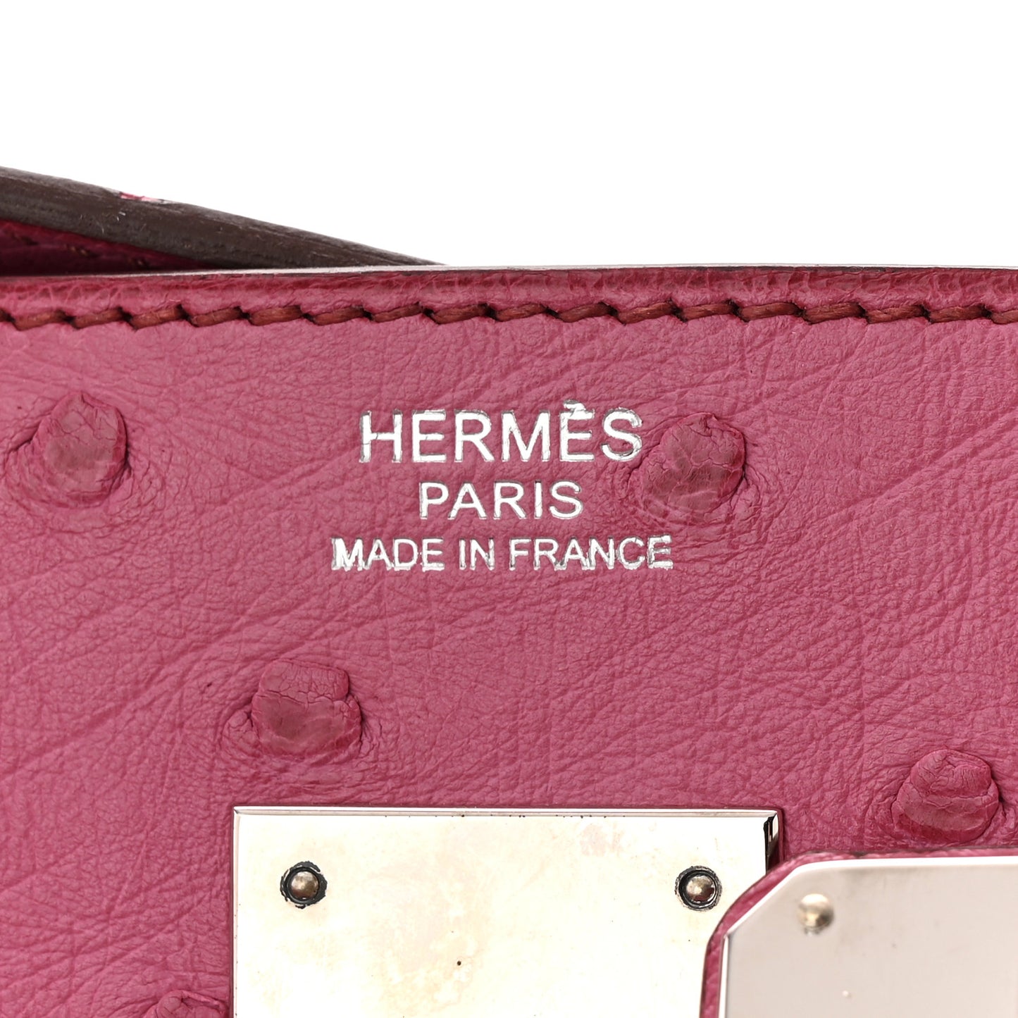 Ostrich Birkin 30 Fuchsia