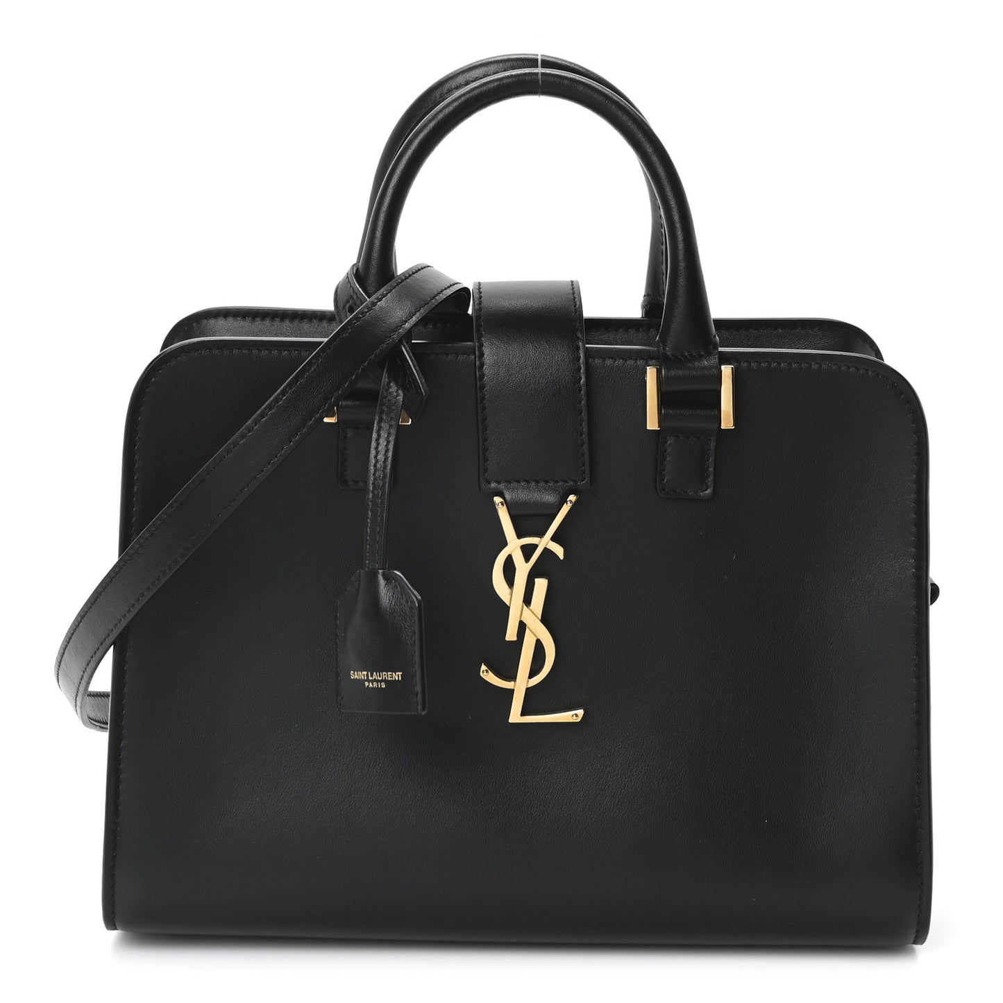 Calfskin Monogram Baby Cabas Black