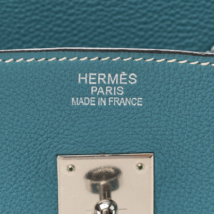 Hermes Togo Birkin 35 Blue Jean 5 of 10