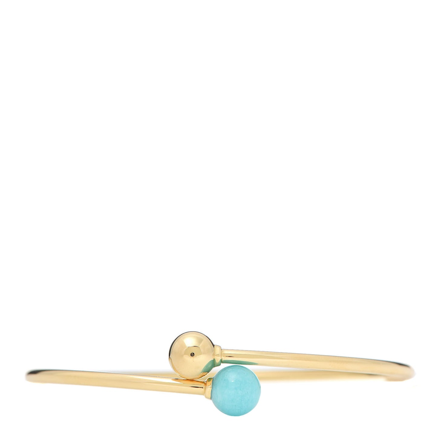 18K Yellow Gold Amazonite 8mm HardWear Ball Bypass Bracelet