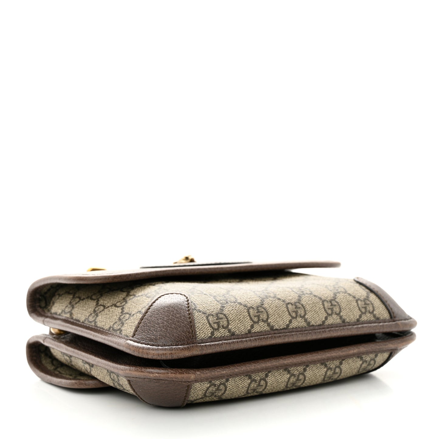 GG Supreme Monogram Web Small Neo Vintage Double Flap Messenger Bag Beige New Acero