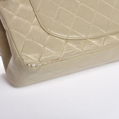 Chanel Lambskin Quilted Medium Double Flap Light Gold 18 of 21