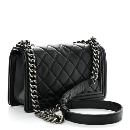 Chanel Calfskin Quilted Medium Boy Flap Black 3 of 10