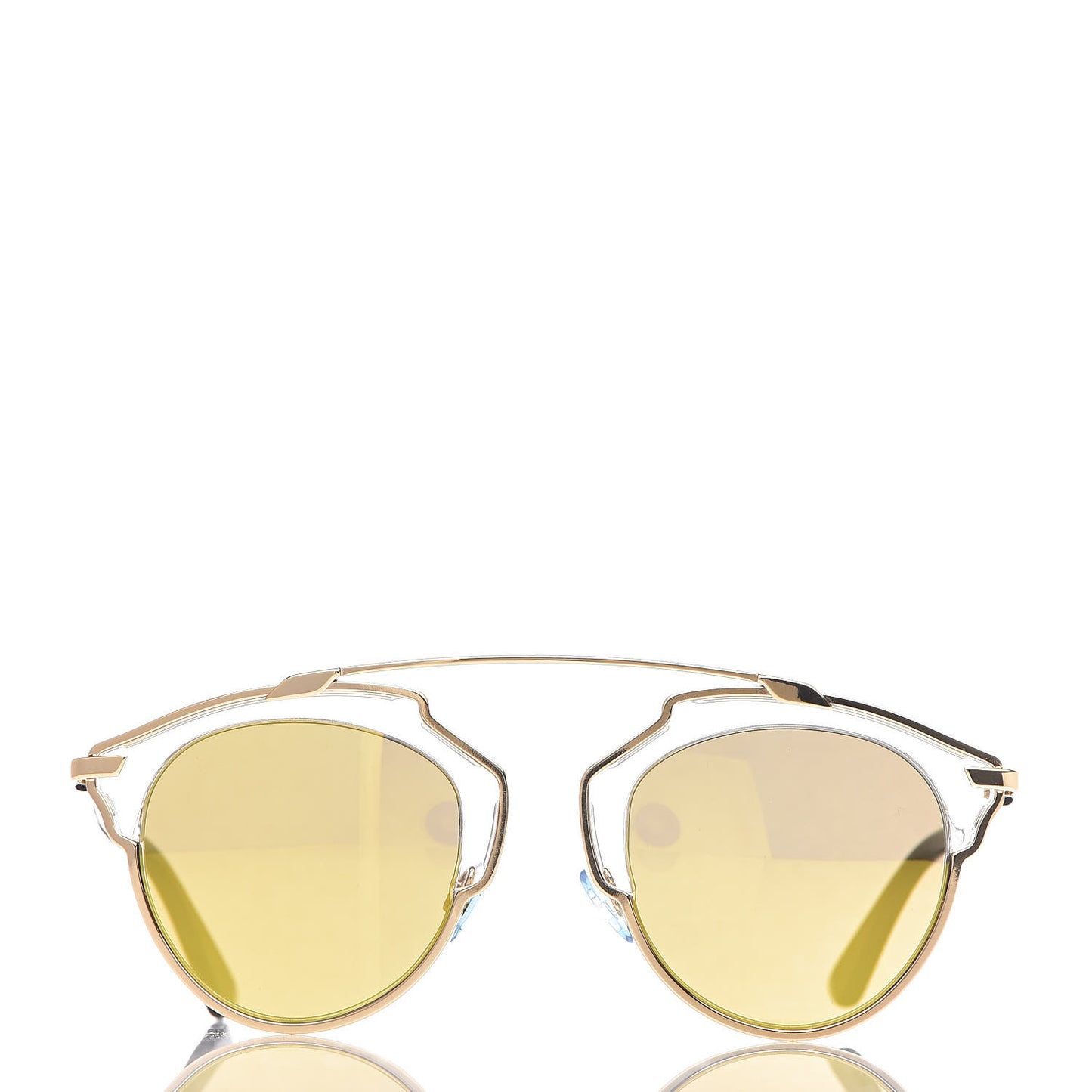 Mirrored So Real Sunglasses Gold
