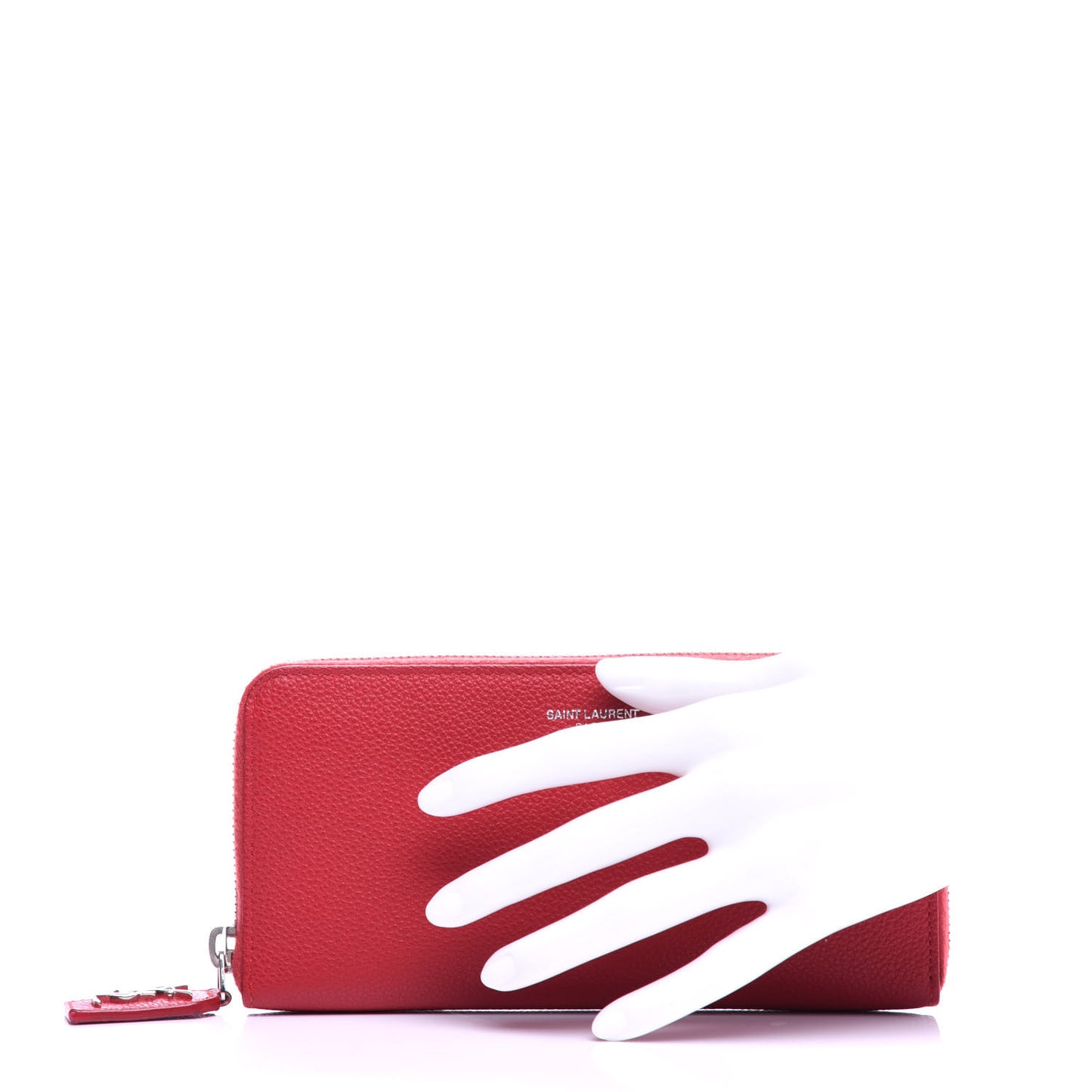 Grained Calfskin Rive Gauche Zip Around Wallet