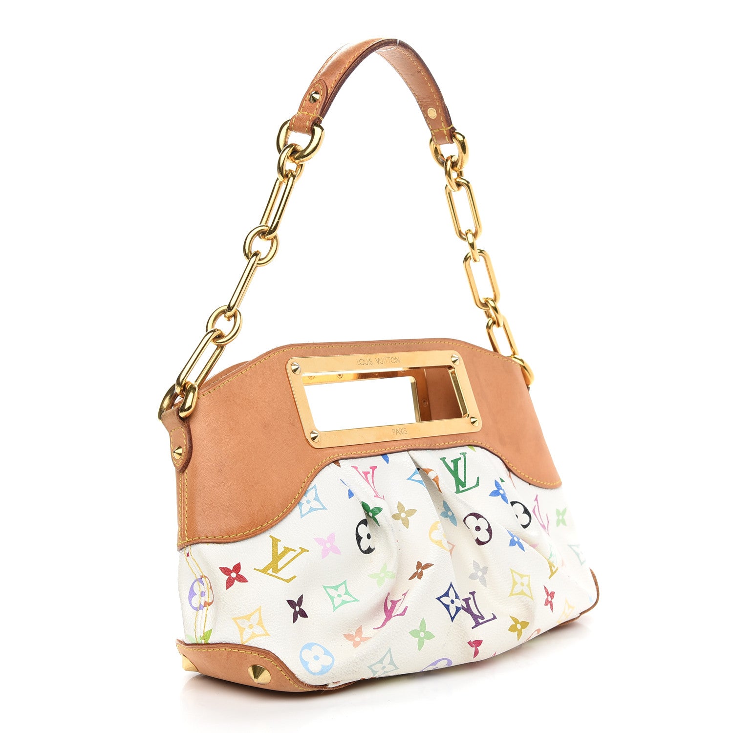 Louis Vuitton Monogram Multicolor Judy PM White 3 of 9
