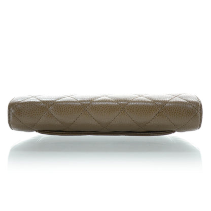 Chanel Caviar Quilted Large Flap Wallet Brown 4 of 13