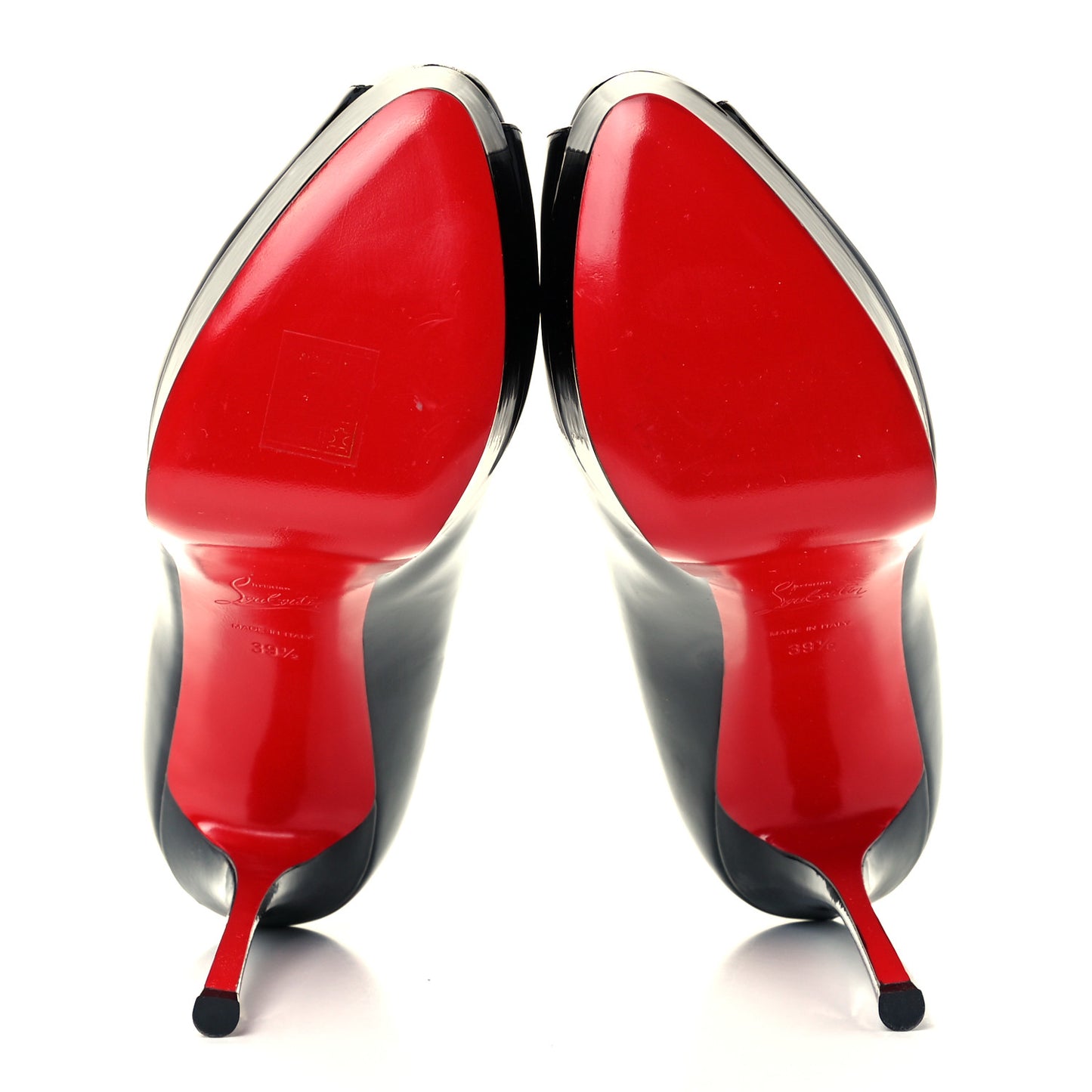 Patent Fetish Peep 130 Pumps 39.5 Black