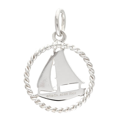 Tiffany Sterling Silver Twist Sailboat Charm 3 of 3