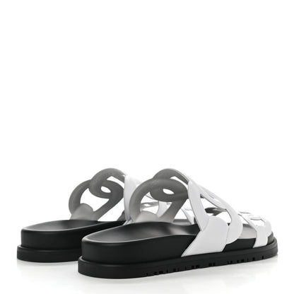 Hermes Nappa Womens Extra Sandals 37 White 4 of 8