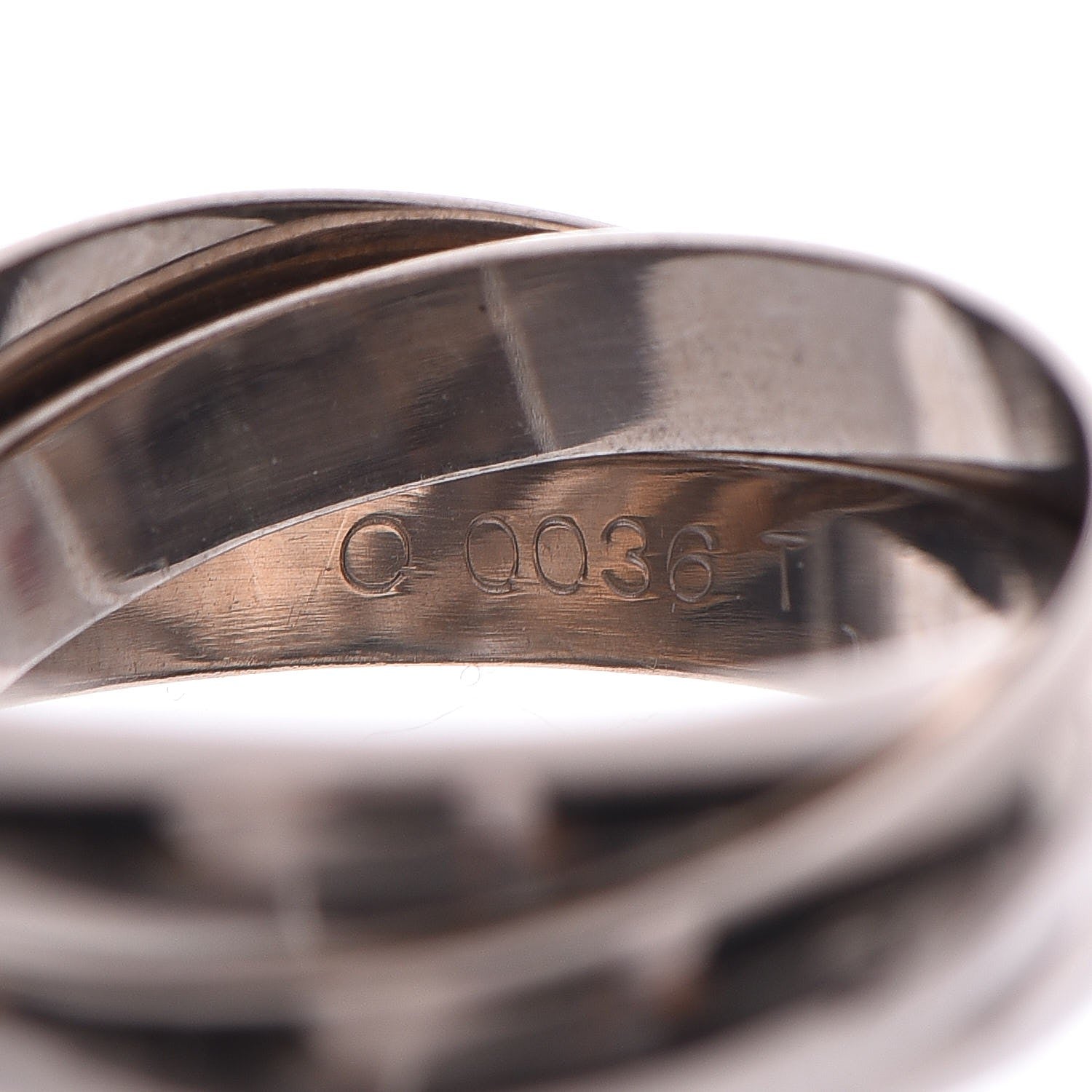 Cartier 18K White Gold Trinity Ring 49 4.75 3 of 6