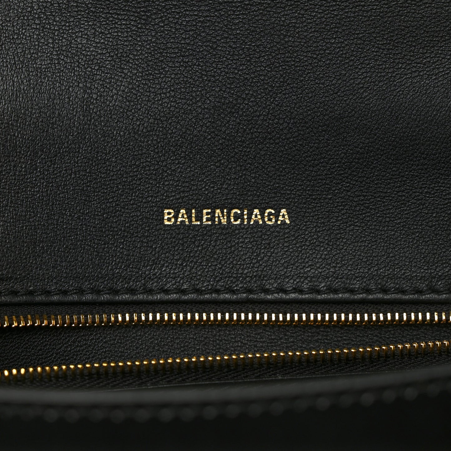 Shiny Box Calfskin Small Hourglass Top Handle Bag Black