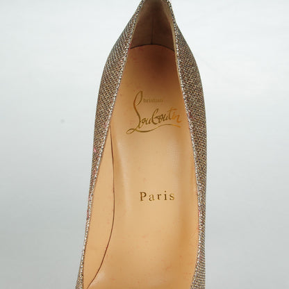 Christian Louboutin Glitter Fabric Altareva 160 Pumps 36 Gold 7 of 11