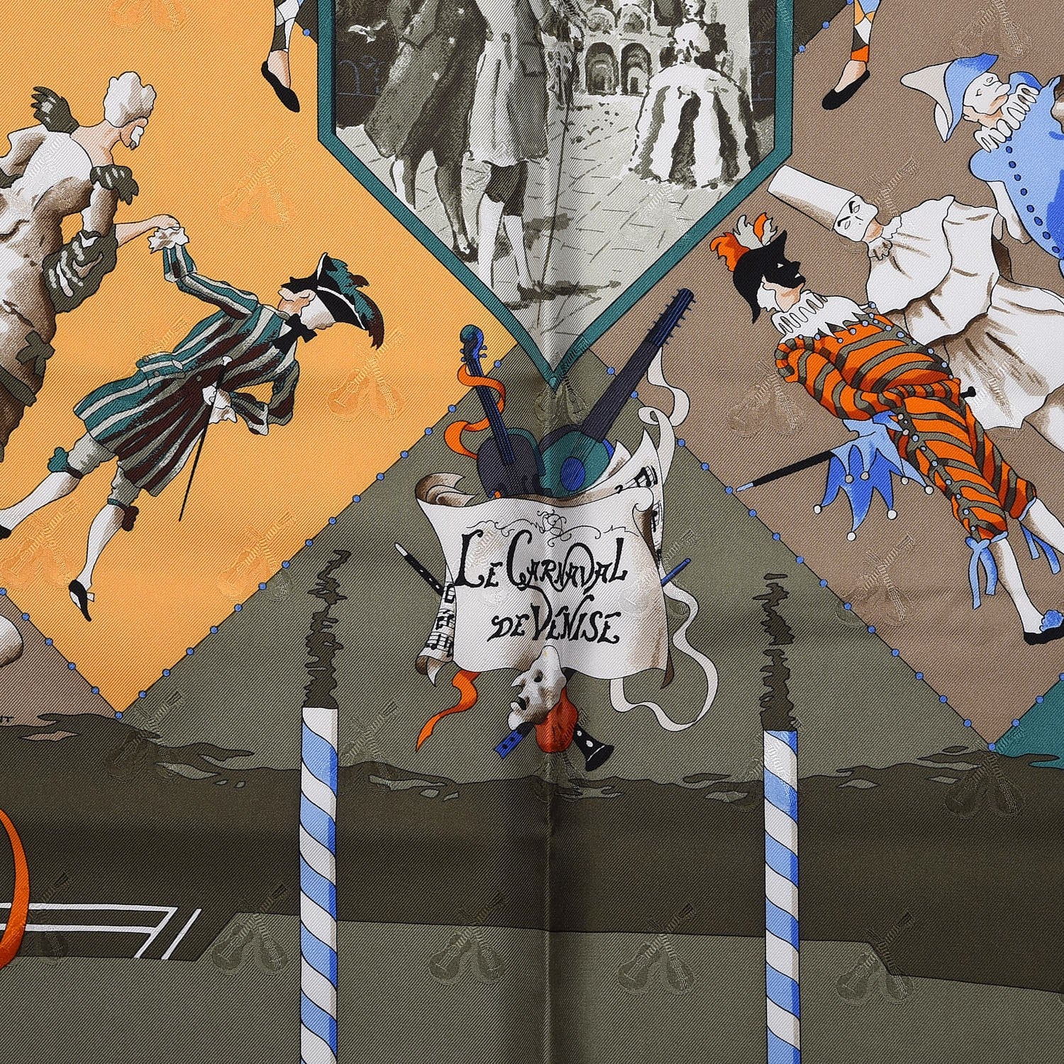 Hermes Silk Le Carnaval de Venise Scarf 90 5 of 9