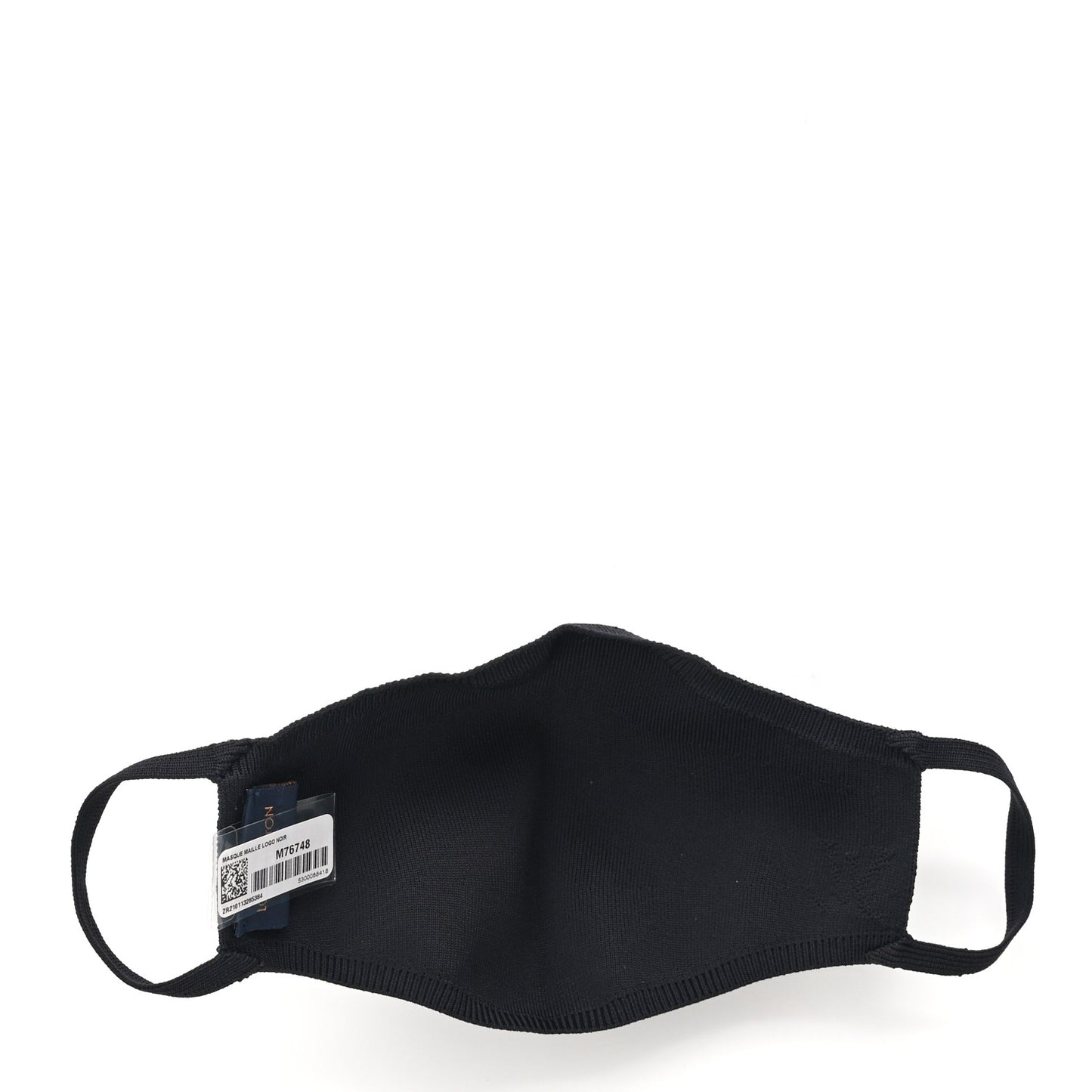 LV Initials Knit Face Mask Black