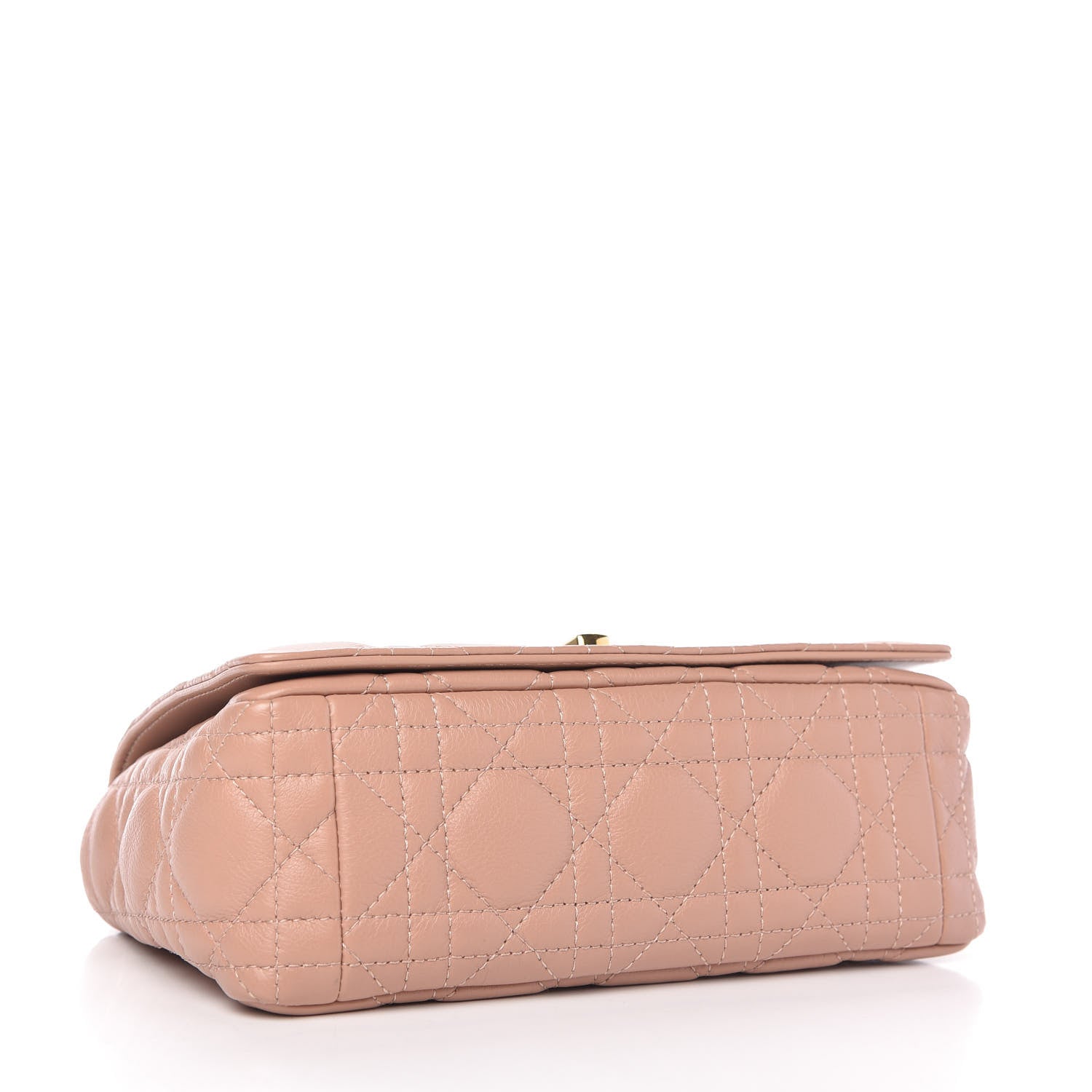 Christian Dior Calfskin Cannage Small Caro Bag Rose De Vents 4 of 10