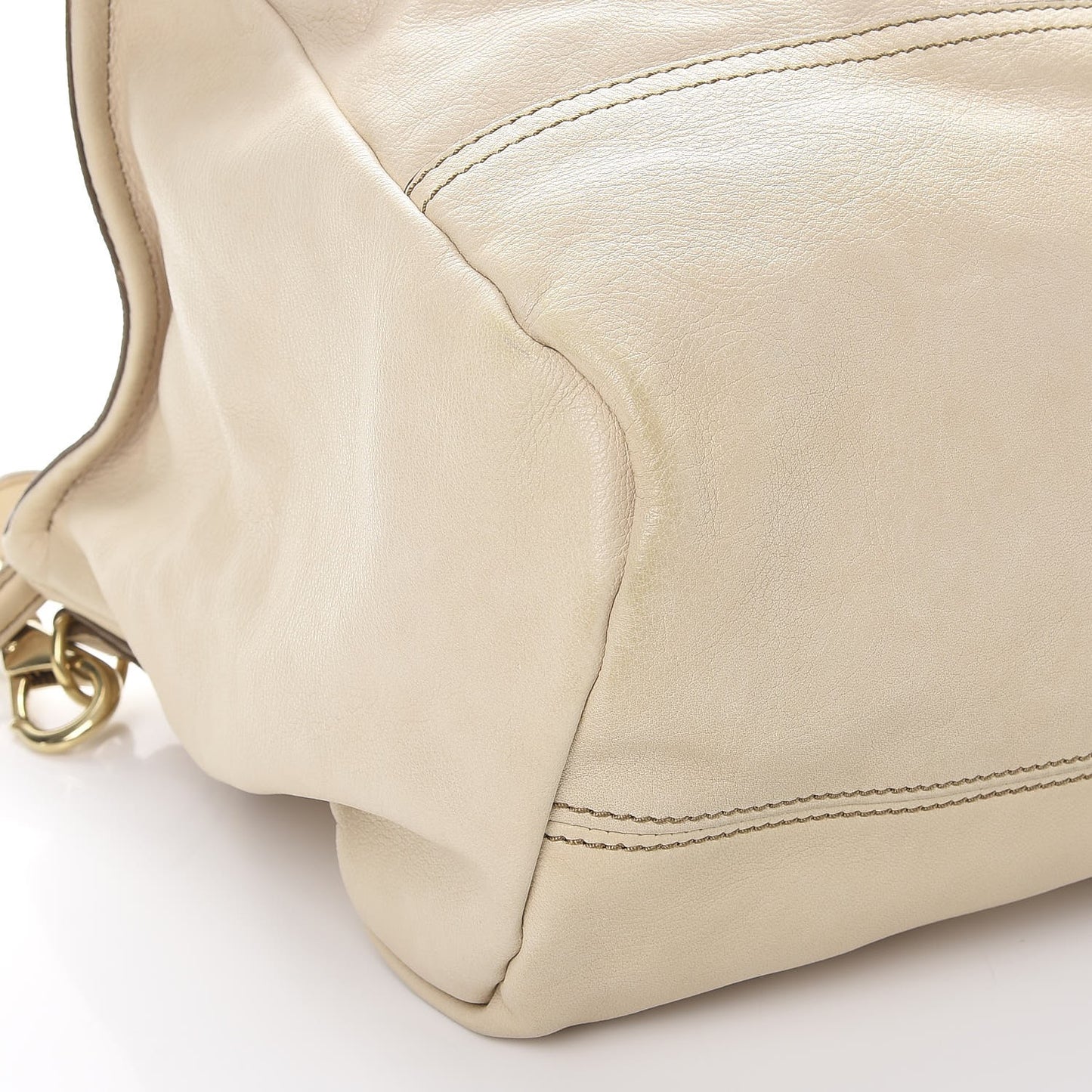 Sugar Goatskin Large Pandora Beige