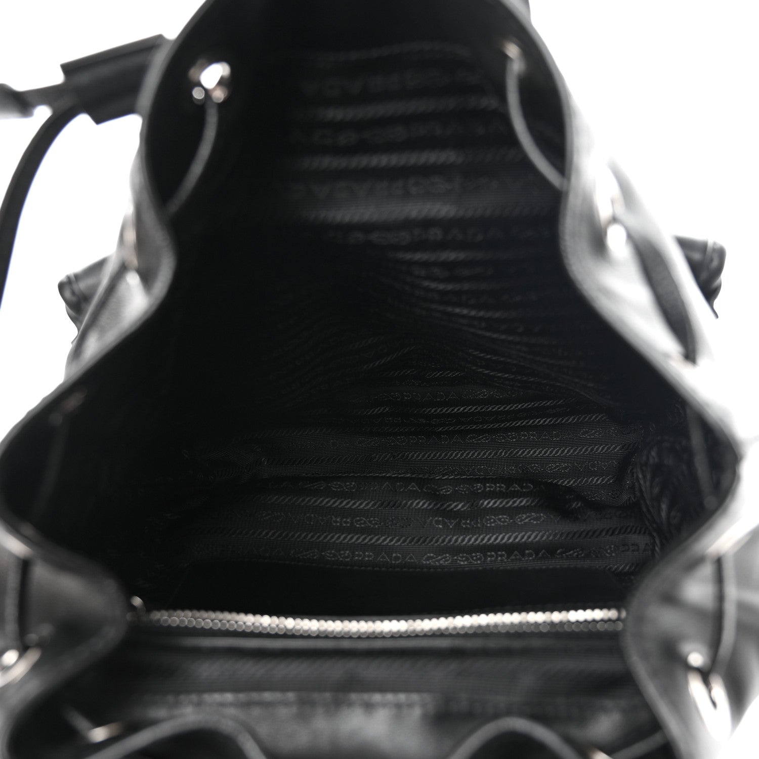 Prada Calfskin Backpack Black 5 of 18