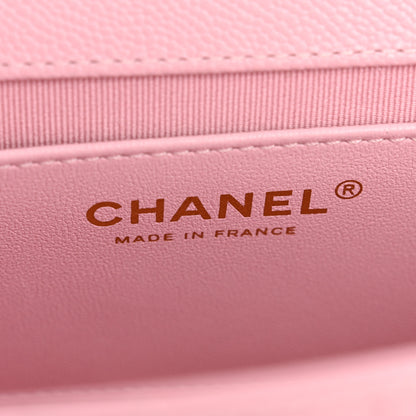 Chanel Caviar Quilted Mini Flap Light Pink 6 of 13