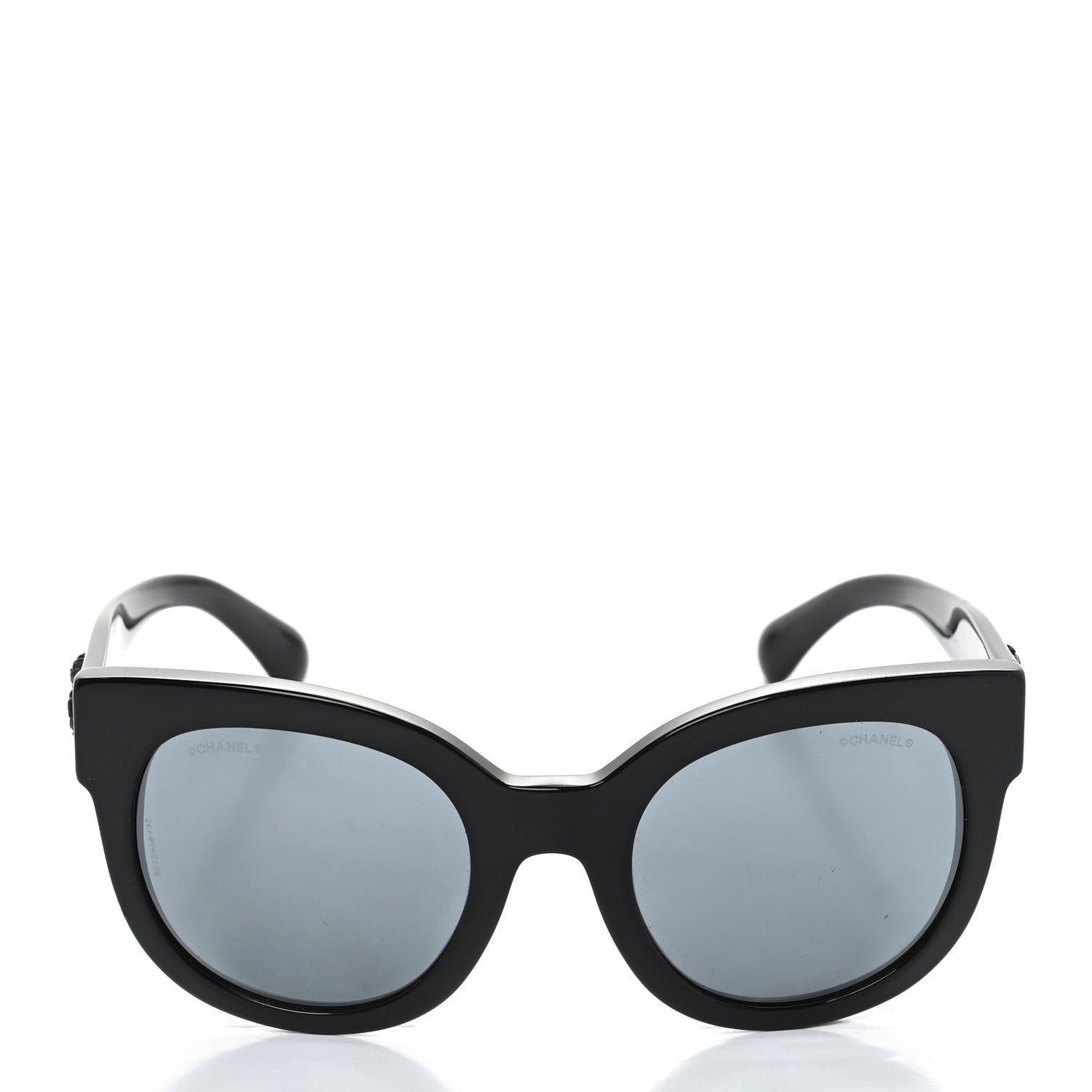 Chanel Acetate Butterfly Signature CC Sunglasses 5358 Black 2 of 8