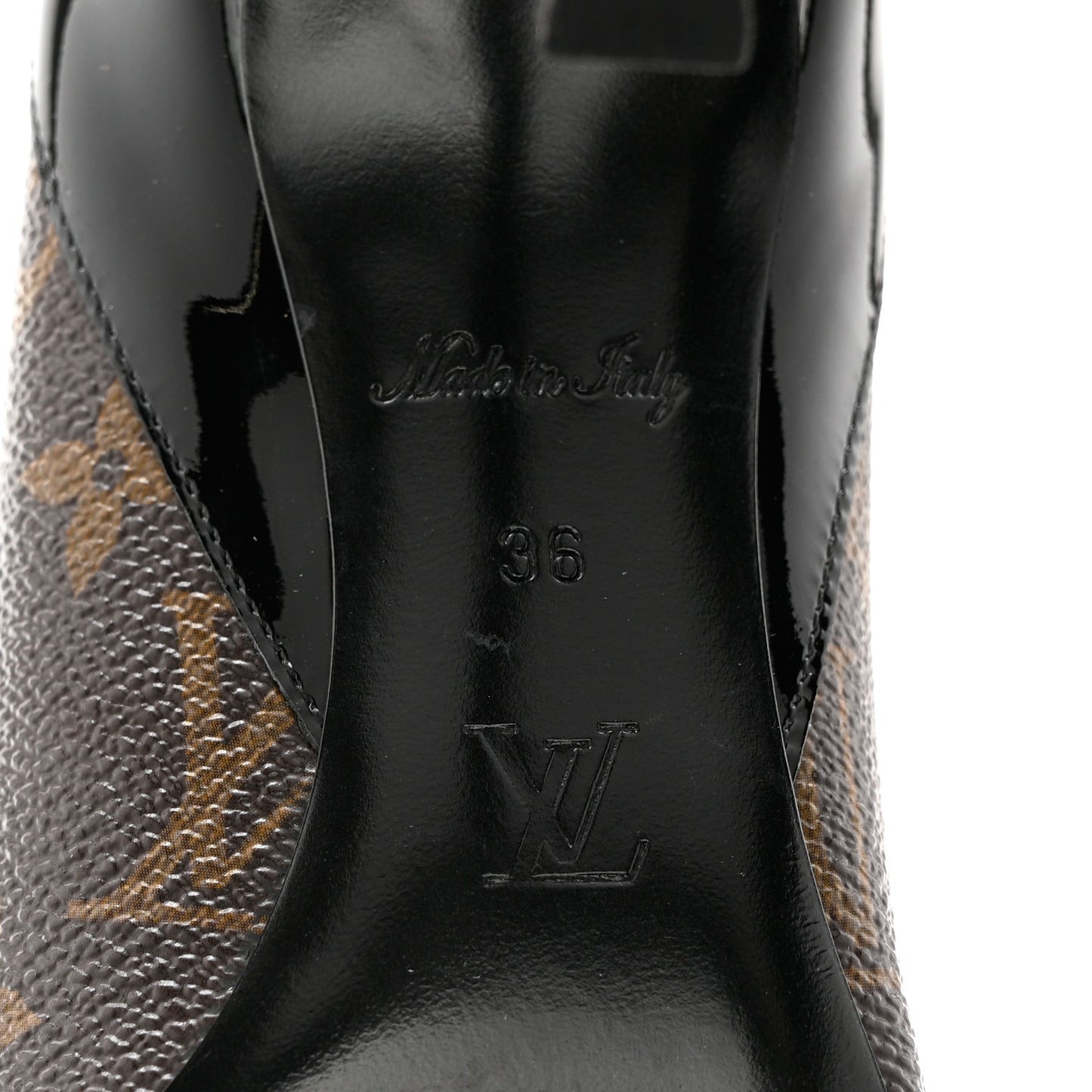 Monogram Cherie Pumps 36 Black