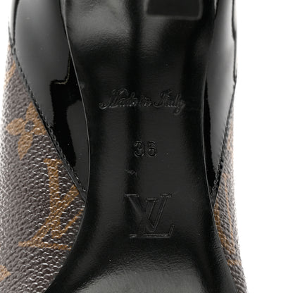 Louis Vuitton Monogram Cherie Pumps 36 Black 6 of 8